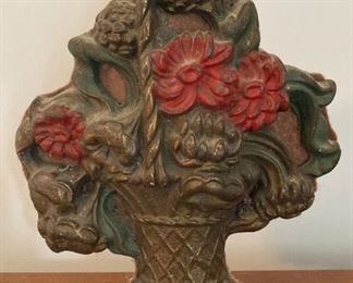 Vintage cast iron door stopper