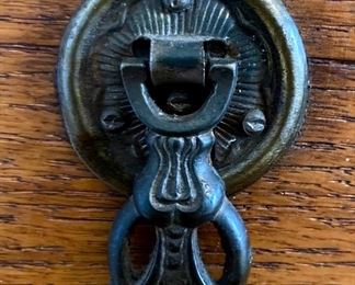 Antique 1920s wood inlay wardrobe