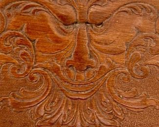 Antique dragon carved rocking chair