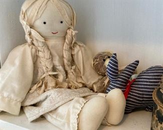 Vintage quilted doll