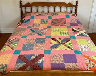 Depression era mid-western patchwork quilt