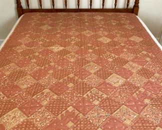 Vintage 1980s Bearclaw 9 patchwork quilt