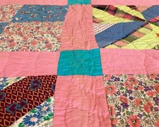 Depression era mid-western patchwork quilt