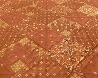 Vintage 1980s Bearclaw 9 patchwork quilt