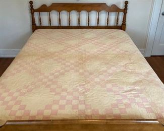 Antique double Irish chain quilt