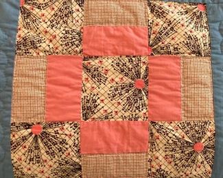 Vintage Churn Dash variation quilt