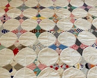1930s-1940s Leah Peigh quilted Kaleidoscope Patch quilt
