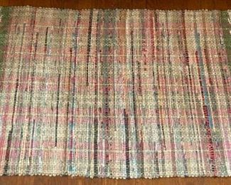 Vintage hand-made rag rugs