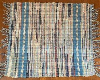 Vintage hand-made rag rugs