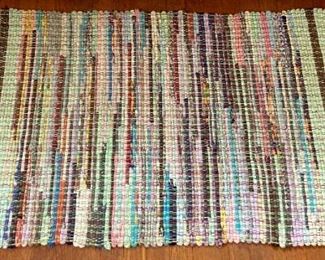 Vintage hand-made rag rugs