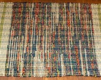 Vintage hand-made rag rugs