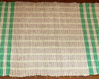 Vintage hand-made rag rugs