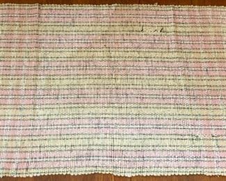 Vintage hand-made rag rugs