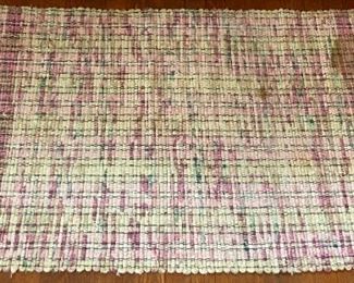 Vintage hand-made rag rugs