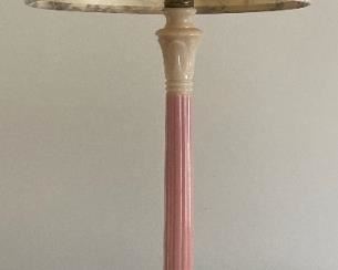 Pink art deco lamp