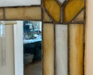 Stained glass mirror