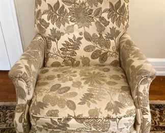 Floral reclining chair