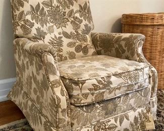 Floral reclining chair