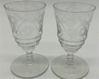Vintage Rock Sharpe juice glasses (set of 2)