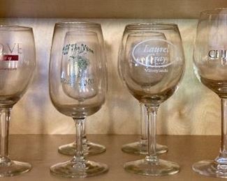 Vineyard souvenir wine glasses
