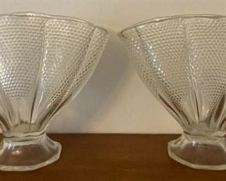Vintage LE Smith glass 1000 Clear vases