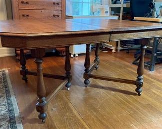 Antique oak dining table