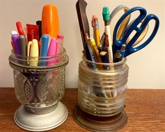 Pens, pencils, scissors, markers and other stationery items