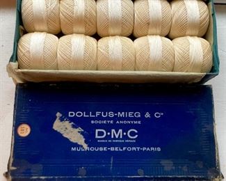 Vintage unused DMC 20 #151 (white) in original box