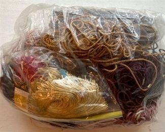 Variety of ribbons and cords