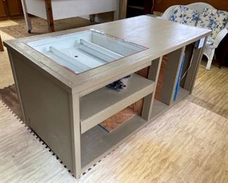 Stained glass project work table