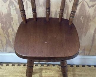 Vintage wooden bar stool