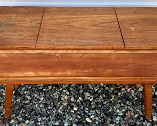 Vintage wooden storage bench