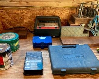 Assorted hand tools and accessories