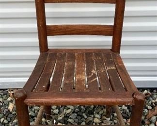 Antique ladder back chair