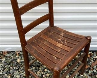 Antique ladder back chair