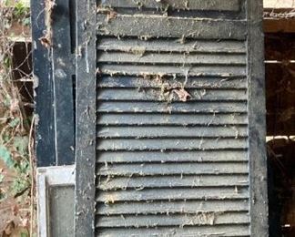 Vintage window shutters