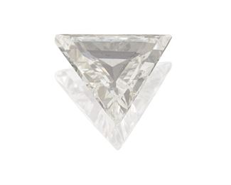 262
An Unmounted Diamond
A triangular step-cut diamond weighing 1.01cts. and graded H-I color and SI1 clarity
Estimate: $800 - $1,200