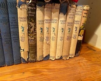 37 Nancy Drew Books - Blue Covers are 1930s. Would like to sell all together for $150.