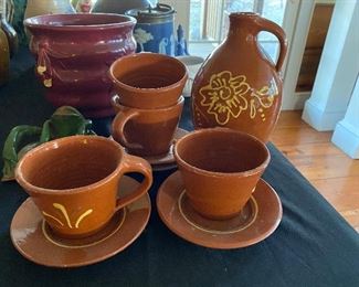 $40 (P29) Westmoore  Cups & Saucers. $20 (P30) Westmoore Pitcher $20