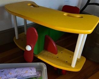 Rolling wooden airplane kids toy. Asking $50. 