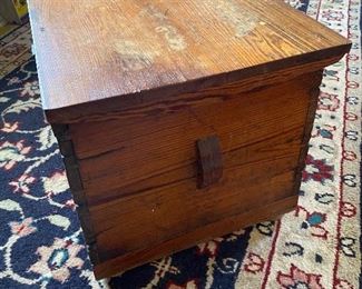 $300. (F14) Antique Blanket Chest - solid wood.  Beautiful Antique Piece! Measures 18" x 48.5" x 18.5" tall. 