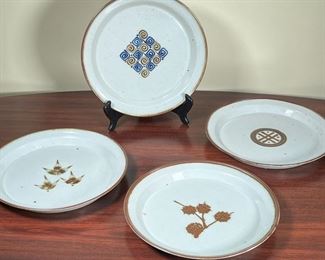 (4pc) DANSK CERAMIC PLATES  |  
Dansk Danish designs - dia. 10 in.
