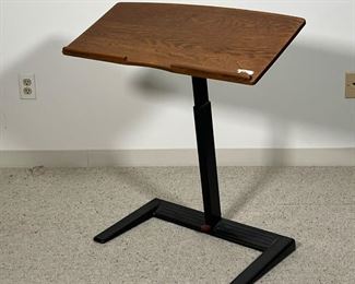 LEVENGER WRITING DESK  |
Wooden top writing desk with adjustable height and angle on a metal base - l. 28 x w. 12.75 x h. 30 in. (max height)