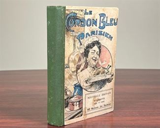 LE CORDON BLEU PARISIEN  |
Nouvelle Edition, edite par Les Grands Magasins du Louvre, Paris, n.d. - l. 7 x w. 4.75 in.
