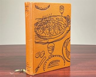 LES PLATS RÉGIONAUX DE FRANCE  |
1977 facsimile of the 1928 edition, Austin de Croze, in full leather binding with artistically embossed cover - l. 8 x w. 5.75 in.
