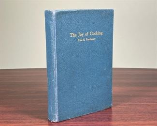 1931 THE JOY OF COOKING  |
Irma S. Rombauer first edition, A Compilation of Reliable Recipes with a Casual Culinary Chat with illustrations by Marion Rombauer- l. 8 x w. 5.5 in.
