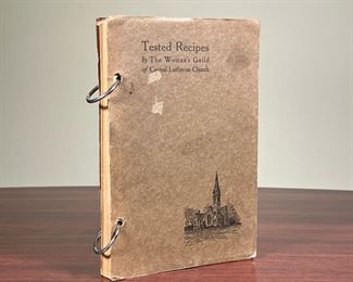 1925 TESTED RECIPES  |
By the Woman's Guild of Central Lutheran Church, with two hole punch and ring binding - l. 9.25 x w. 6 in.
