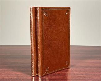 (2pc) SITUATION DE BOURGOGNE  |
1978 Limited Facsimile edition of 1728 work, Dissertation sur la Situation, de Bourgogne, Sur Les vins quelle produit... in full leather binding with gilt tooling, Imprime chez Samuel Jallasson - l. 7 x w. 4.5 in.