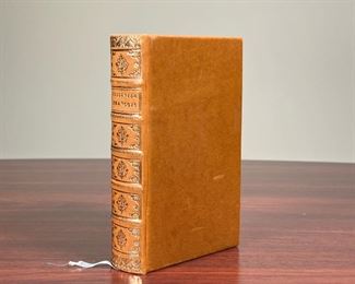 LE VRAY CUISINIER FRANÇOIS  |
Facsimile edition, n.d., full leather binding with a gilt tooled spine - l. 6.5 x w. 4 in.