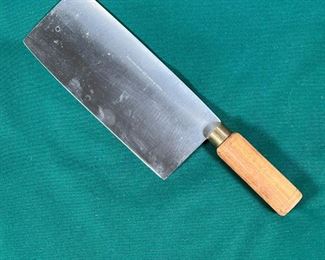 LARGE ALFRED ZANGER KNIFE  |
Wood handle, stainless steel blade, (l. 8 in.), Portugal - l. 12 in. (overall)